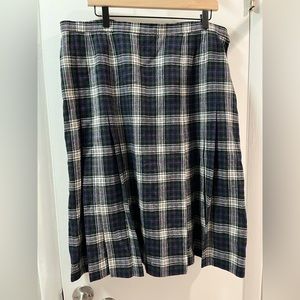 Pendleton Vintage Wool Plaid Skirt Size 38 Waist